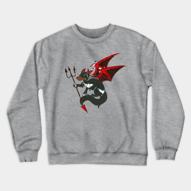 Little Devil Crewneck Sweatshirt by KristenOKeefeArt